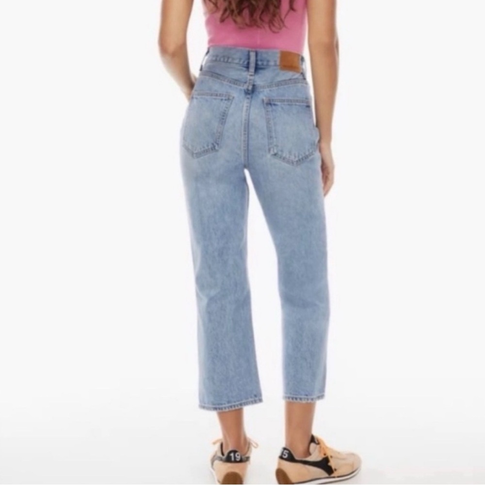 Denim Forum med Wash Cropped Jeans